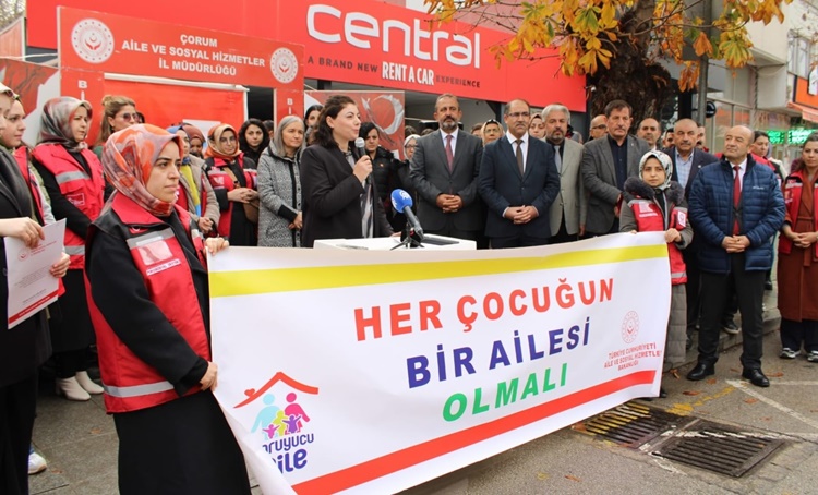 Çorum’da Koruyucu Aile Farkındalık Çalışmaları Başladı
