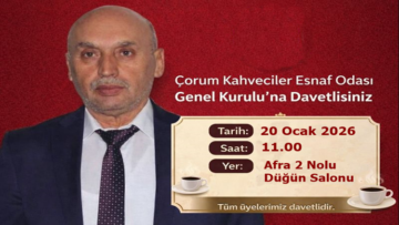 Şen, Üyeleri Yapılacak Olan Genel Kurulu Davet Etti