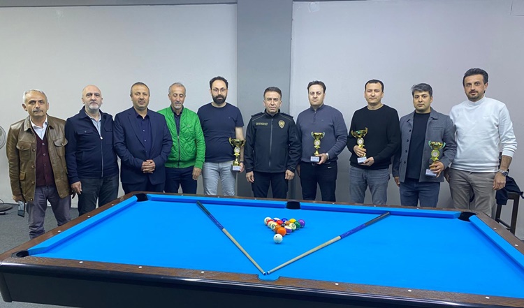Polis Haftası İçin 9 Top Bilardo Turnuvası Düzenlendi