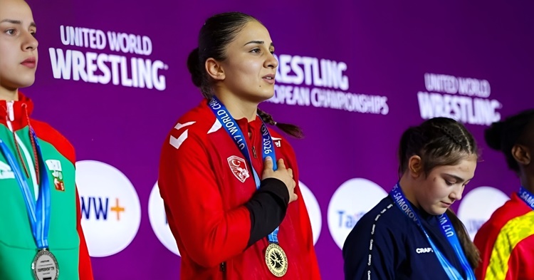 Milli Güreşçimiz Özdenur Özmez Avrupa Şampiyonu
