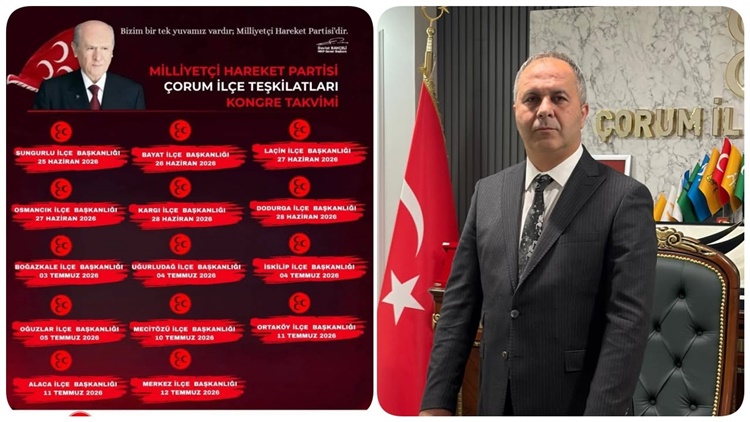 MHP Çorum Teşkilatında Kongre Heyecanı Başlıyor