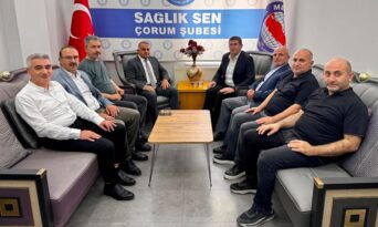Başkan Alar’dan Sağlık-Sen’e Hayırlı Olsun Ziyareti