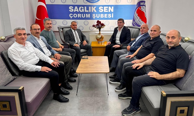 Başkan Alar’dan Sağlık-Sen’e Hayırlı Olsun Ziyareti