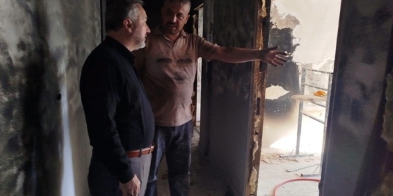 Müftü Yıldırım’dan Evi Yanan Aileye Geçmiş Olsun Ziyareti