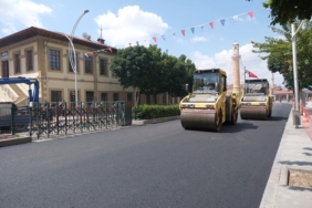 ÇORUM'UN EN İŞLEK CADDESİ YENİ ÇEHRESİNE KAVUŞUYOR (9)