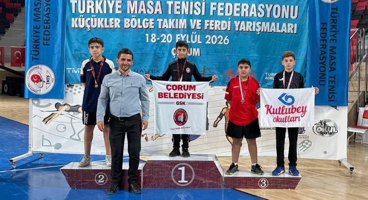 Çorum Belediyespor Kulübü Masa Tenisinde Zirvede
