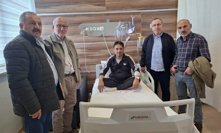 Dostlarından Adem Kabadayı’ya Geçmiş Olsun Ziyareti